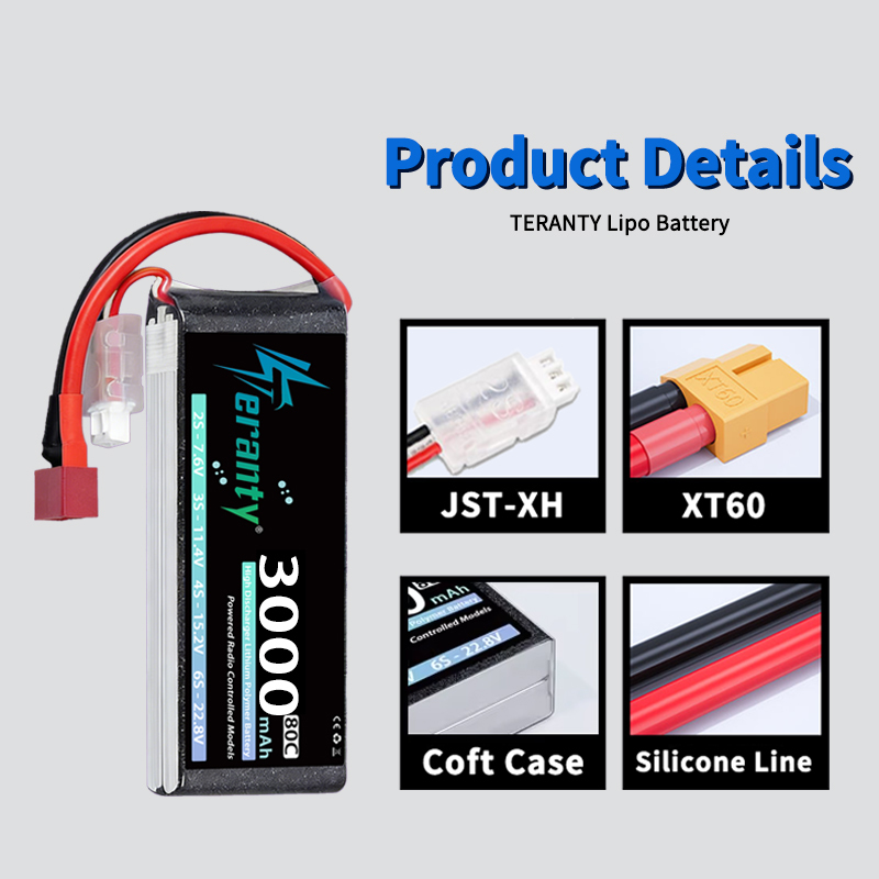 TERANTY 2S 3000mAh Lipo Batter - Drone Battery Lipo recension och pris