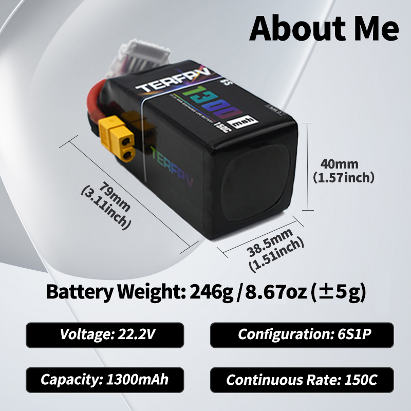 TERFPV Lipo Battery 6S 22.2V 1 - Drone Battery Lipo recension och pris