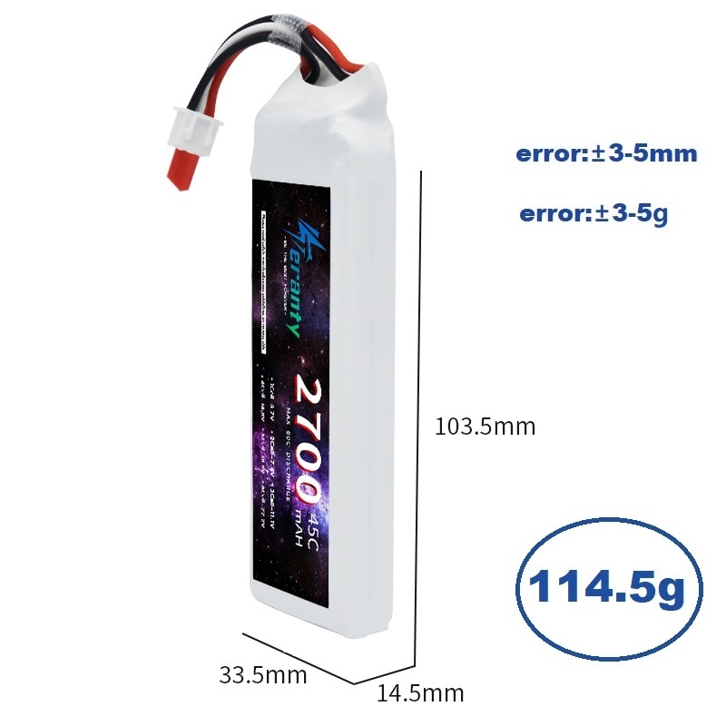 1/3PCS 2S 7.4V Lipo Battery 27 - Drone Battery Lipo recension och pris