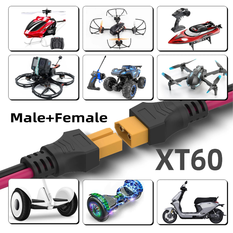 XT60 Extension Cable 12AWG XT6 - Drone Battery Connector recension och pris
